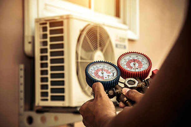 Professional Hvac technician working in North Garden, VA